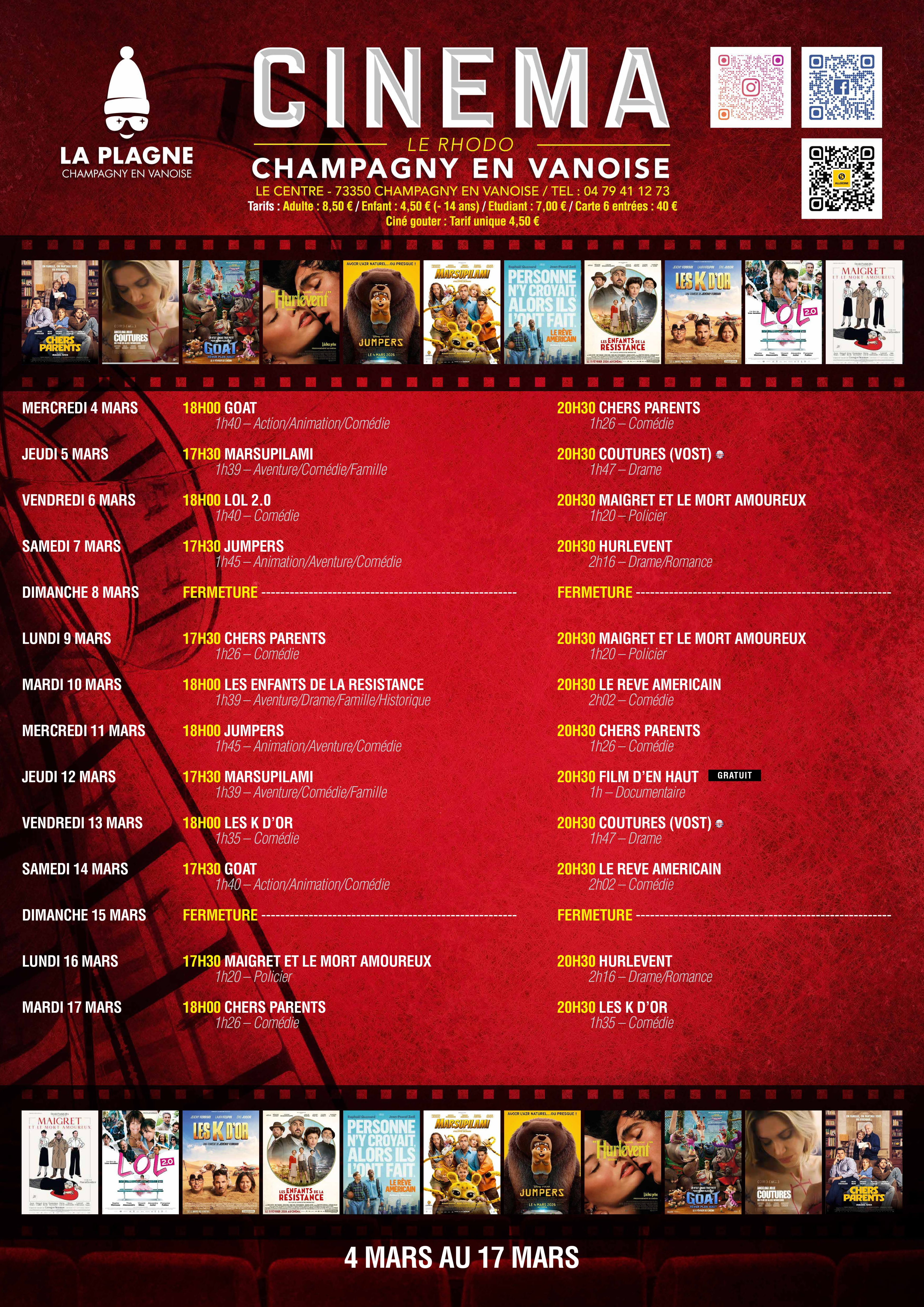 Prog 04 03 au 17 03 1