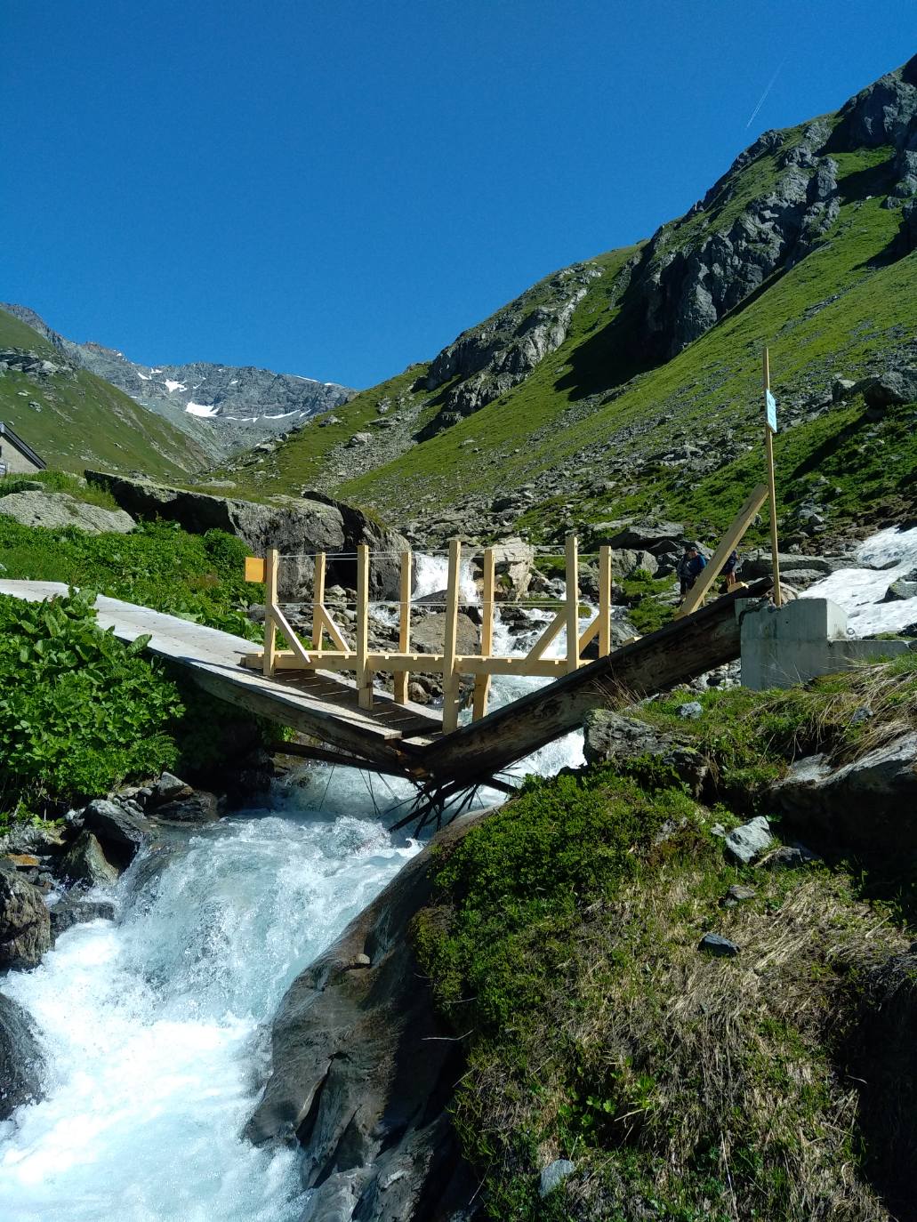 Passerelle provisoire Plaisance