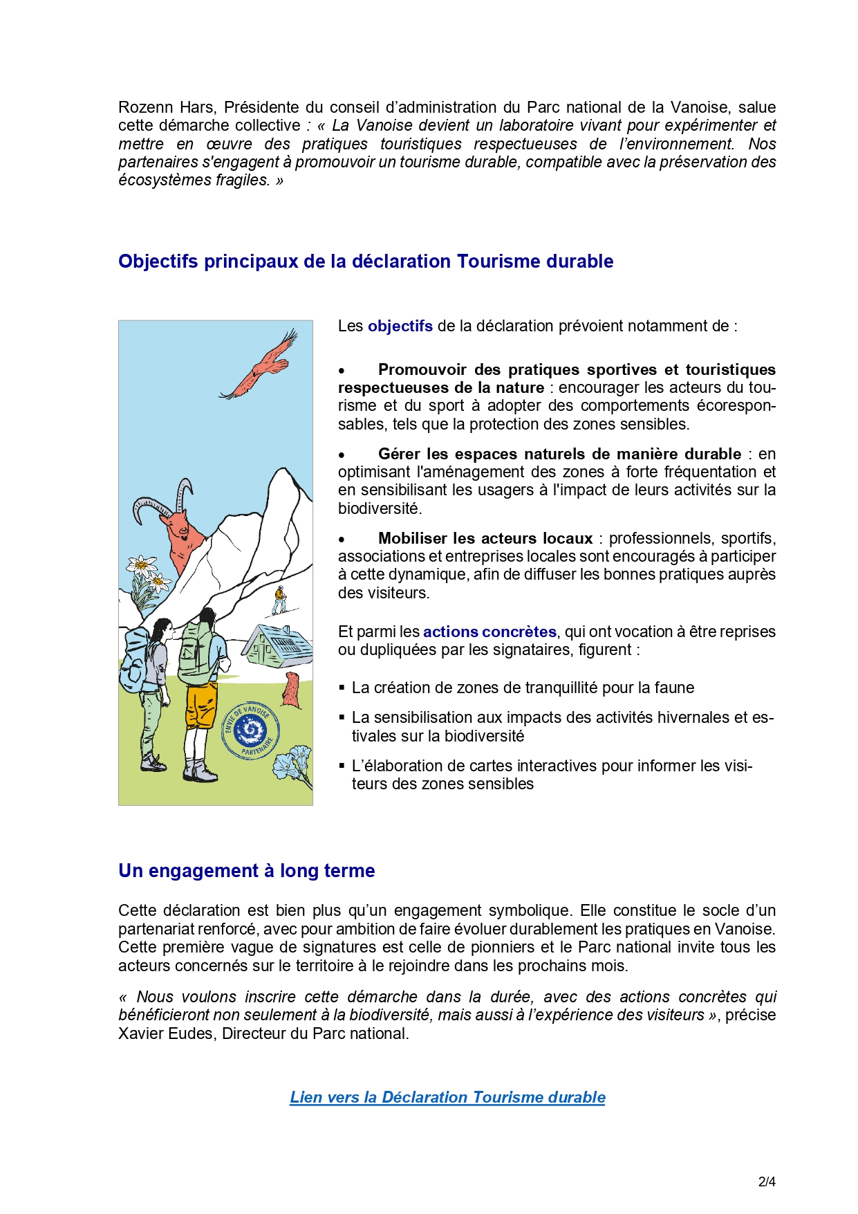 CP PN Vanoise Signature Dclaration tourisme durable 17 10 2024 VF page 0002
