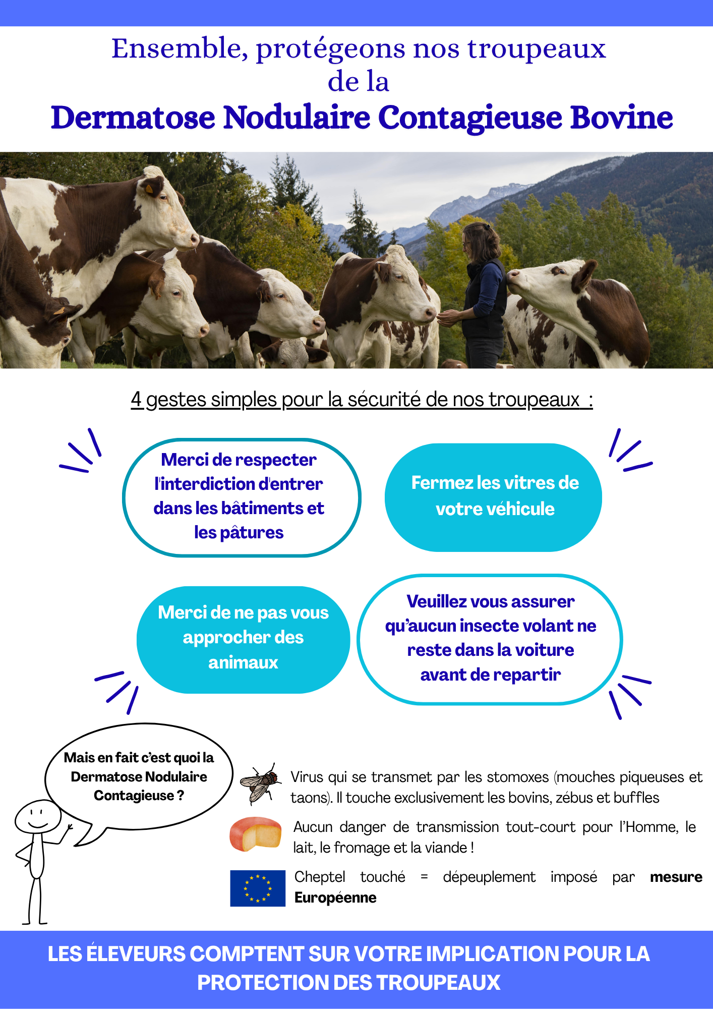 Lutte contre la Dermatose Nodulaire Contagieuse Bovine