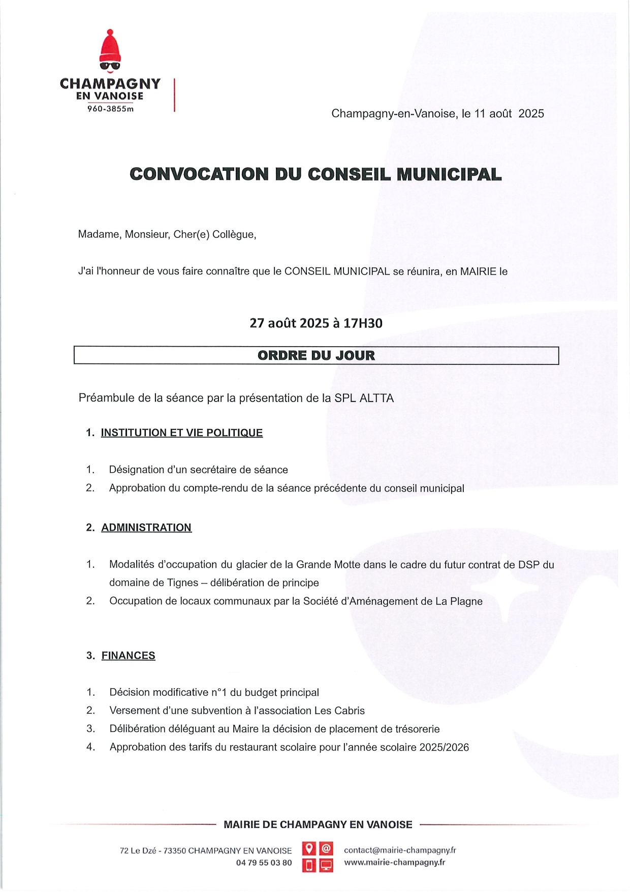 CONVOCATION CONSEIL MUNICIPAL DU 27082025 page 0001